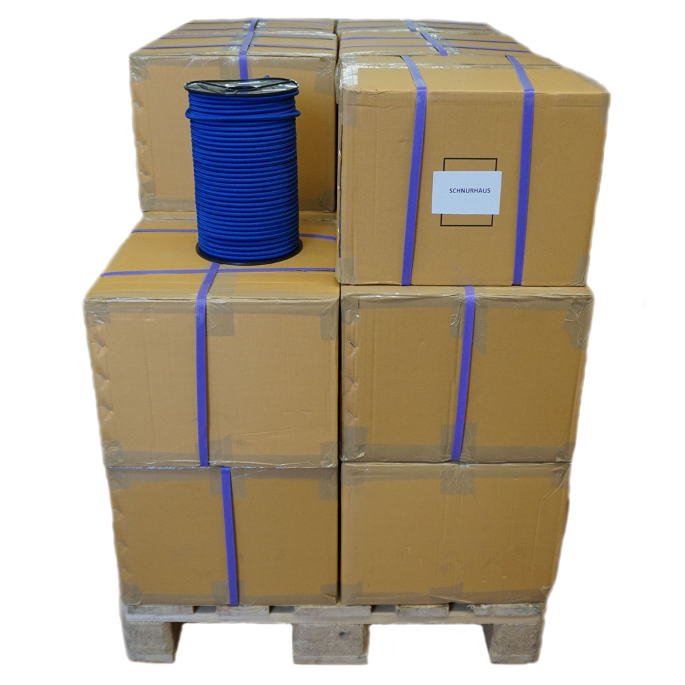 SCHNURHAUS Palette - Monoflex Expanderseil mit Polyethylen (PE) Mantel blau